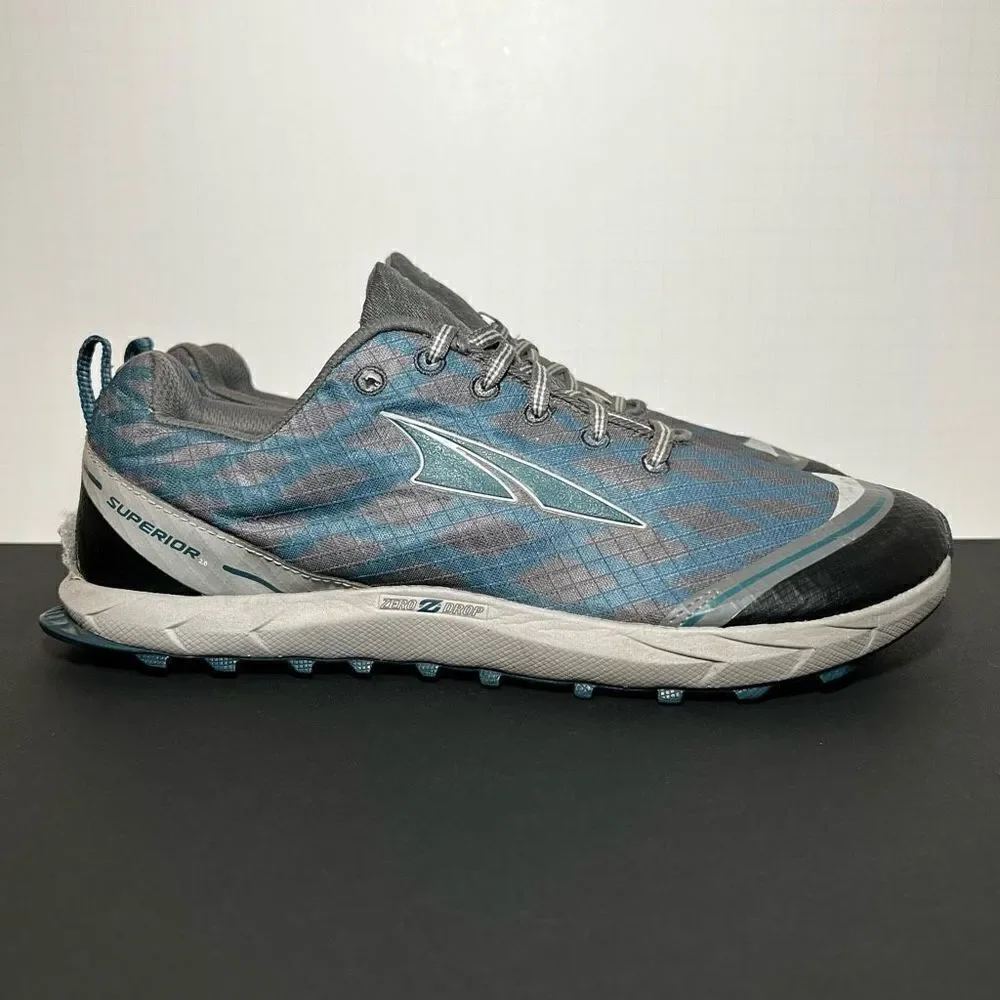 Womens ALTRA Superior 2.0 Blue Running Shoes / Size 10.5
